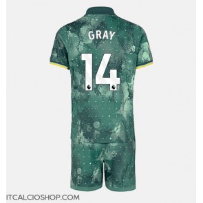 Tottenham Hotspur Archie Gray #14 Terza Maglia Bambino 2024-25 Manica Corta (+ Pantaloni corti)